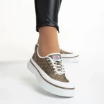 Дамски  кецове  кафяви  от текстилен материал  Dariana