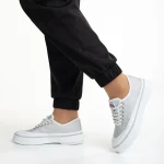 Дамски  кецове  сиви  от текстилен материал  Dariana