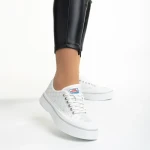 Дамски  кецове  бели от текстилен материал  Dariana