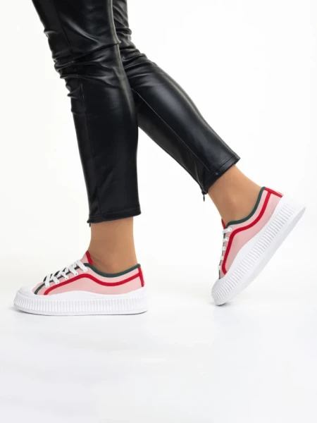 Дамски  кецове  розови  от текстилен материал  Malaya