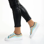 Дамски  кецове  сини  от текстилен материал  Malaya