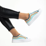 Дамски  кецове  сини  от текстилен материал  Malaya