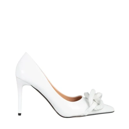 Дамски обувки  с ток  Semina бели