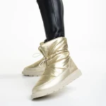 Дамски чизми Dionyza от текстилен материал златисти