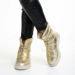 Дамски чизми Dionyza от текстилен материал златисти