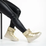 Дамски чизми Dionyza от текстилен материал златисти