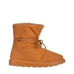 Дамски чизми камел  от текстилен материал  Anselma