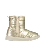 Дамски чизми златисти  от текстилен материал  Giuditta