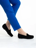 Дамски мокасини  черни  от естествена кожа  Kathi