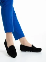 Дамски мокасини  черни  от естествена кожа  Kathi