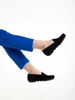 Дамски мокасини  черни  от естествена кожа  Kathi