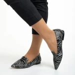 Дамски балерини  Marco черни  от естествена кожа Lally