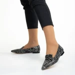 Дамски балерини  Marco черни  от естествена кожа Lally