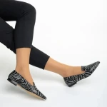 Дамски балерини  Marco черни  от естествена кожа Lally