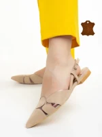 Дамски обувки Marco бежови от естествена кожа Alfonsina