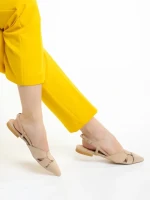 Дамски обувки Marco бежови от естествена кожа Alfonsina