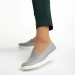 Дамски обувки сиви  от естествена кожа Tajana