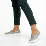 Дамски обувки сиви  от естествена кожа Tajana