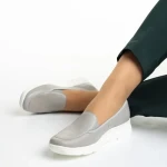 Дамски обувки сиви  от естествена кожа Tajana