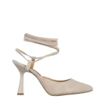 Дамски обувки Marco бежови от велур  Andrada