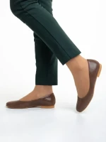 Дамски балерини  Marco кафяви  от естествена кожа Marnie