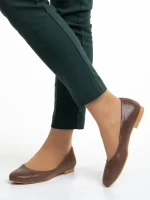 Дамски балерини  Marco кафяви  от естествена кожа Marnie