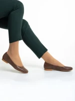 Дамски балерини  Marco кафяви  от естествена кожа Marnie