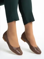 Дамски балерини  Marco кафяви  от естествена кожа Marnie