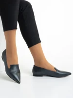 Дамски балерини  Marco сиви  от естествена кожа Lally