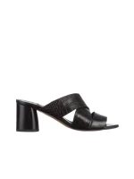 Дамски  чехли  Marco черни  от естествена кожа Mohana