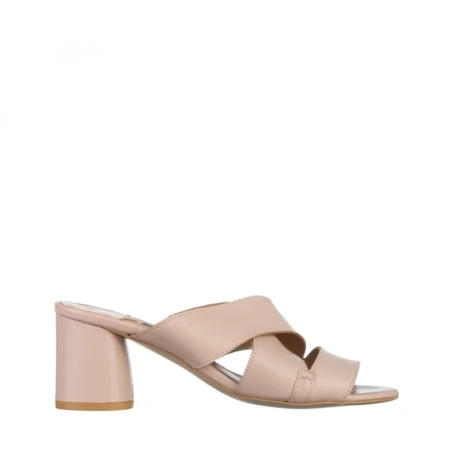 Дамски  чехли  Marco бежови от естествена кожа Mohana