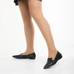 Дамски балерини  Marco зелени  от естествена кожа Lally