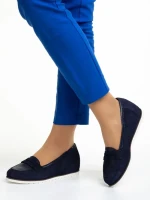 Дамски мокасини  Marco сини  от велур  Maryana