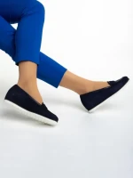 Дамски мокасини  Marco сини  от велур  Maryana