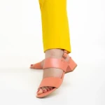 Дамски сандали  Marco розови  от естествена кожа Joni