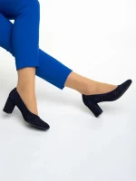 Дамски обувки Marco сини  от велур  Gitta