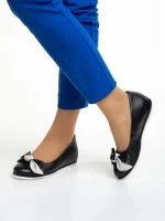 Дамски балерини  Marco черни  от естествена кожа Ottavia