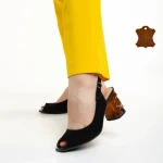 Дамски сандали  Marco черни  от велур  Araceli