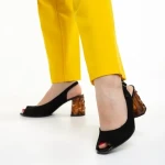 Дамски сандали  Marco черни  от велур  Araceli