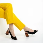 Дамски сандали  Marco черни  от велур  Araceli