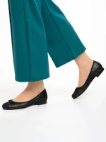 Дамски балерини  Marco черни  от естествена кожа Nigela