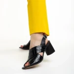 Дамски сандали  Marco черни  от естествена кожа Dagmar