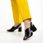 Дамски сандали  Marco черни  от естествена кожа Dagmar