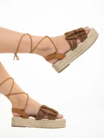 Дамски сандали  maro от текстилен материал  Akulina