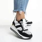 Дамски спортни обувки  черни от еко кожа  Izebel