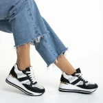 Дамски спортни обувки  черни от еко кожа  Izebel