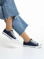 Дамски кецове  сини  от текстилен материал  Sanaa