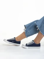 Дамски кецове  сини  от текстилен материал  Sanaa