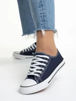 Дамски кецове  сини  от текстилен материал  Sanaa