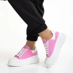 Дамски кецове  розови  от текстилен материал  Abon